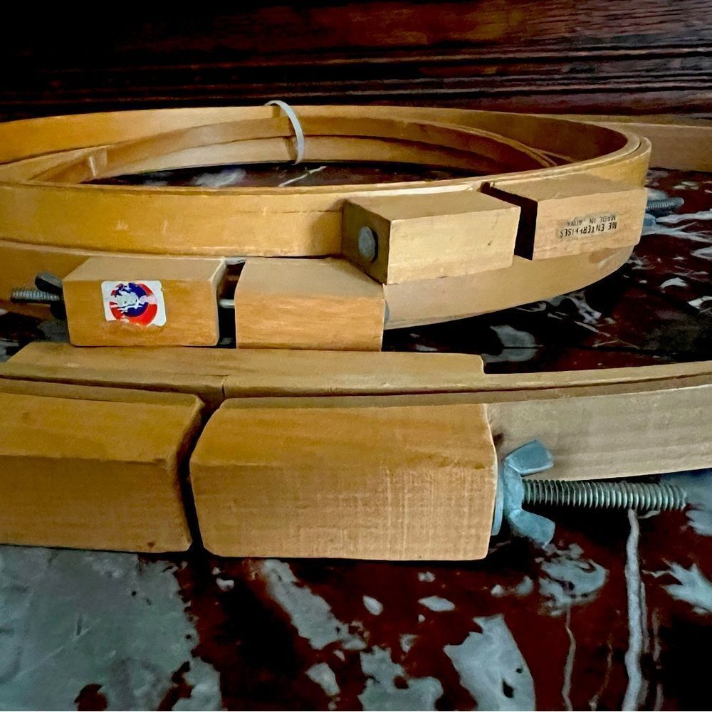 Vintage Embroidery Hoop Wood Craft Needlework Quilting - SET OF 4